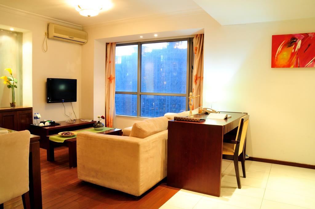 Shanghai Kingland Serviced Apartment Exteriör bild